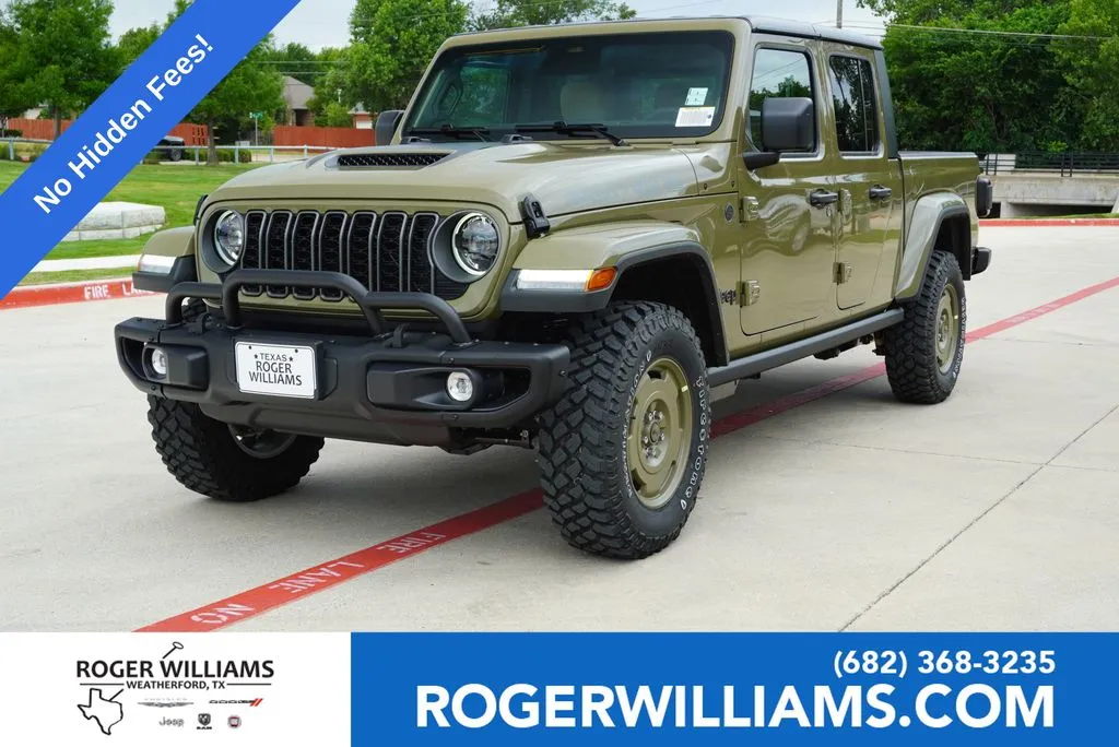 Green 2026 Jeep Gladiator Willys 41 for sale in Weatherford, TX