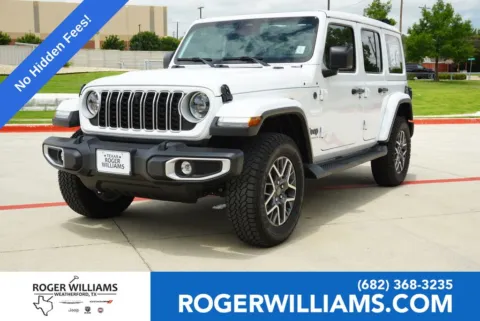 White 2025 Jeep Wrangler Sahara for sale in Weatherford, TX