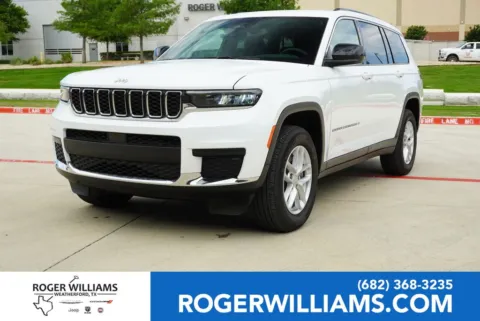 White 2024 Jeep Grand Cherokee L Laredo for sale in Weatherford, TX