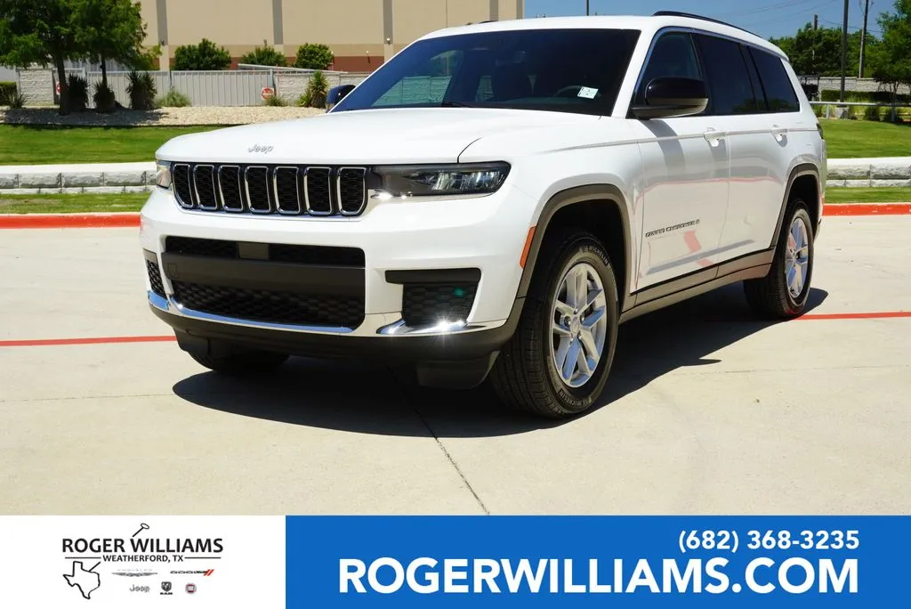 White 2024 Jeep Grand Cherokee L Laredo for sale in Weatherford, TX
