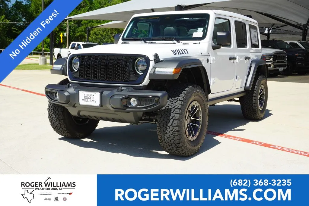 White 2026 Jeep Wrangler Willys for sale in Weatherford, TX