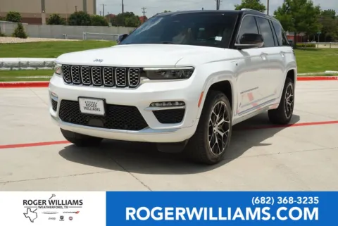 White 2022 Jeep Grand Cherokee 4xe Summit Reserve for sale in Weatherford, TX