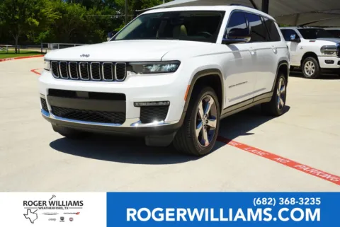 White 2021 Jeep Grand Cherokee L Limited for sale in Weatherford, TX
