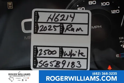 White 2025 Ram 2500 Laramie for sale in Weatherford, TX