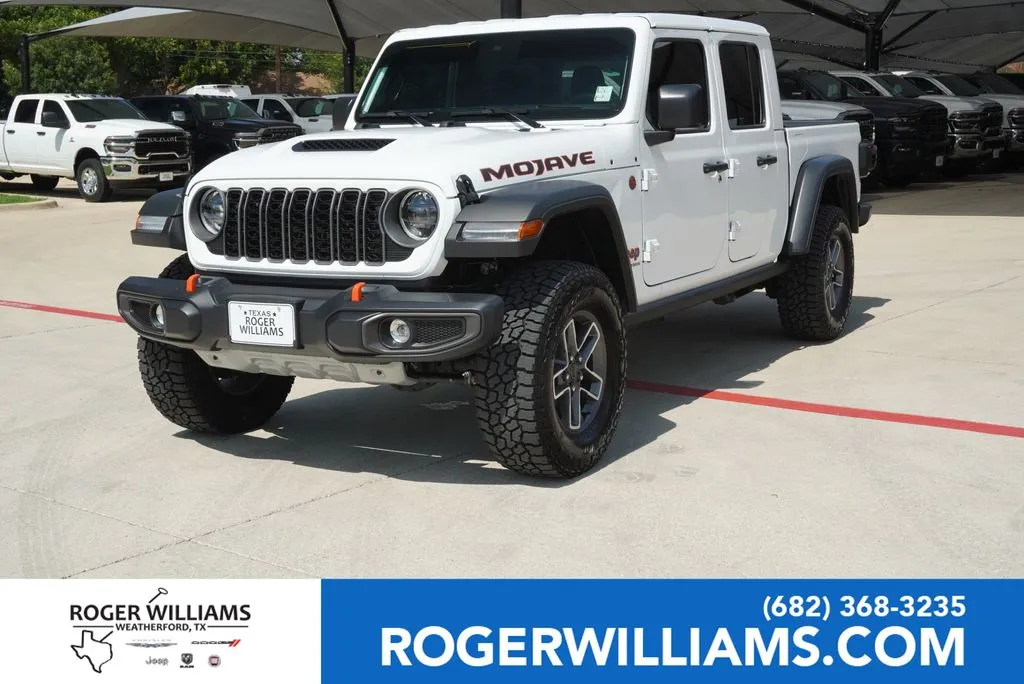 White 2025 Jeep Gladiator Mojave for sale in Weatherford, TX