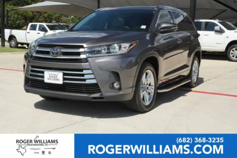 Gray 2019 Toyota Highlander Limited for sale in Weatherford, TX
