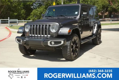 Gray 2021 Jeep Wrangler 4xe Unlimited Sahara for sale in Weatherford, TX