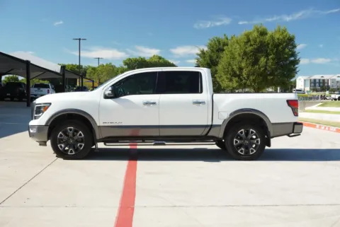 Photos of 2023 Nissan Titan Platinum Reserve for sale in Weatherford, TX at Roger Williams Chrysler Dodge Jeep Ram