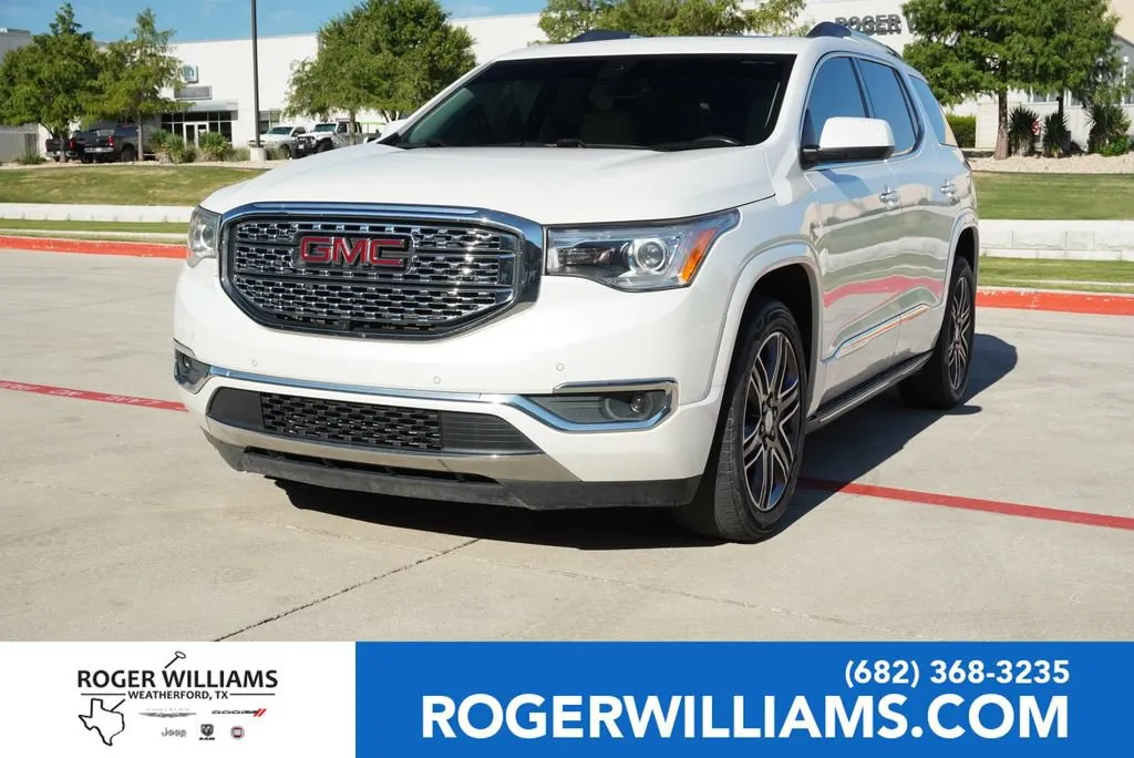 White 2017 GMC Acadia Denali for sale in Weatherford, TX