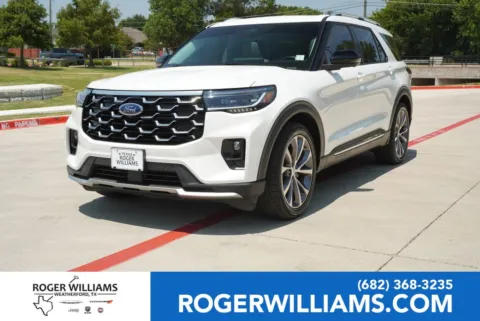 White 2025 Ford Explorer Platinum for sale in Weatherford, TX