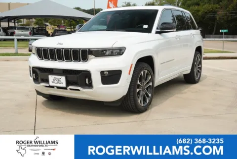 White 2023 Jeep Grand Cherokee Overland for sale in Weatherford, TX
