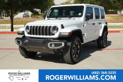 White 2025 Jeep Wrangler Sahara for sale in Weatherford, TX