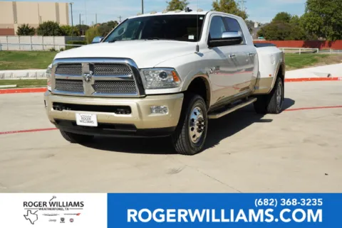White 2016 Ram 3500 Laramie Longhorn for sale in Weatherford, TX