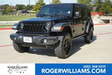 Black 2025 Jeep Wrangler Willys for sale in Weatherford, TX