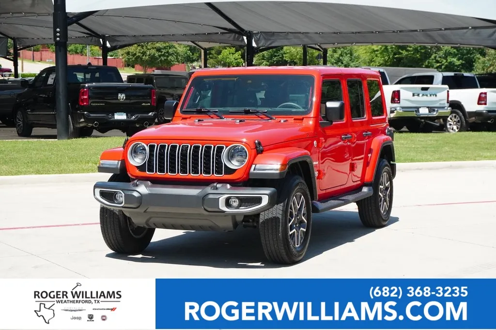 Red 2024 Jeep Wrangler Sahara for sale in Weatherford, TX