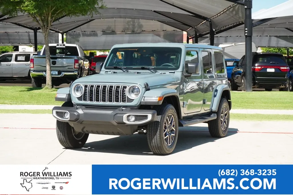 Gray 2024 Jeep Wrangler Sahara for sale in Weatherford, TX