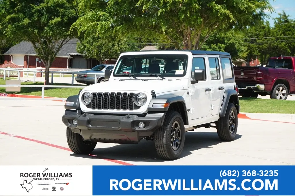 White 2025 Jeep Wrangler Sport for sale in Weatherford, TX