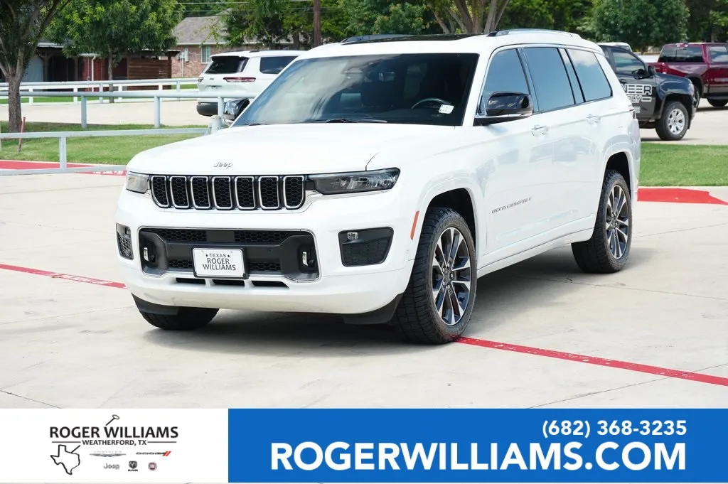 White 2021 Jeep Grand Cherokee L Overland for sale in Weatherford, TX