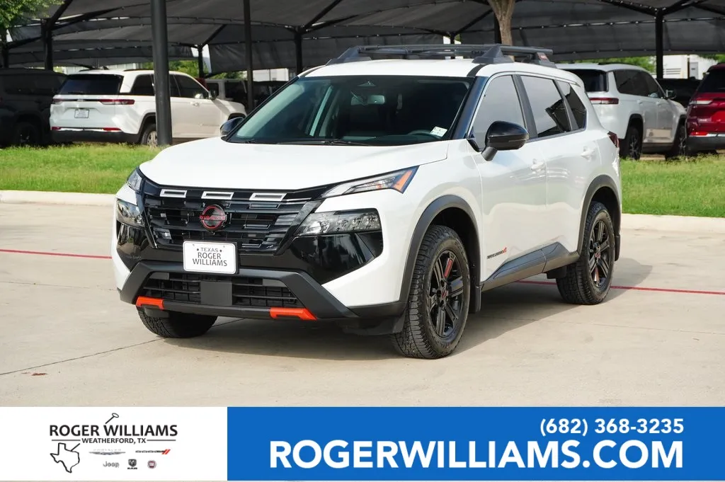 White 2025 Nissan Rogue Rock Creek for sale in Weatherford, TX