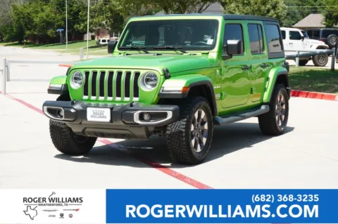 Green 2018 Jeep Wrangler Unlimited Sahara for sale in Weatherford, TX