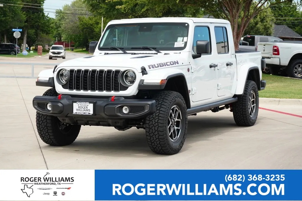 White 2025 Jeep Gladiator Rubicon for sale in Weatherford, TX