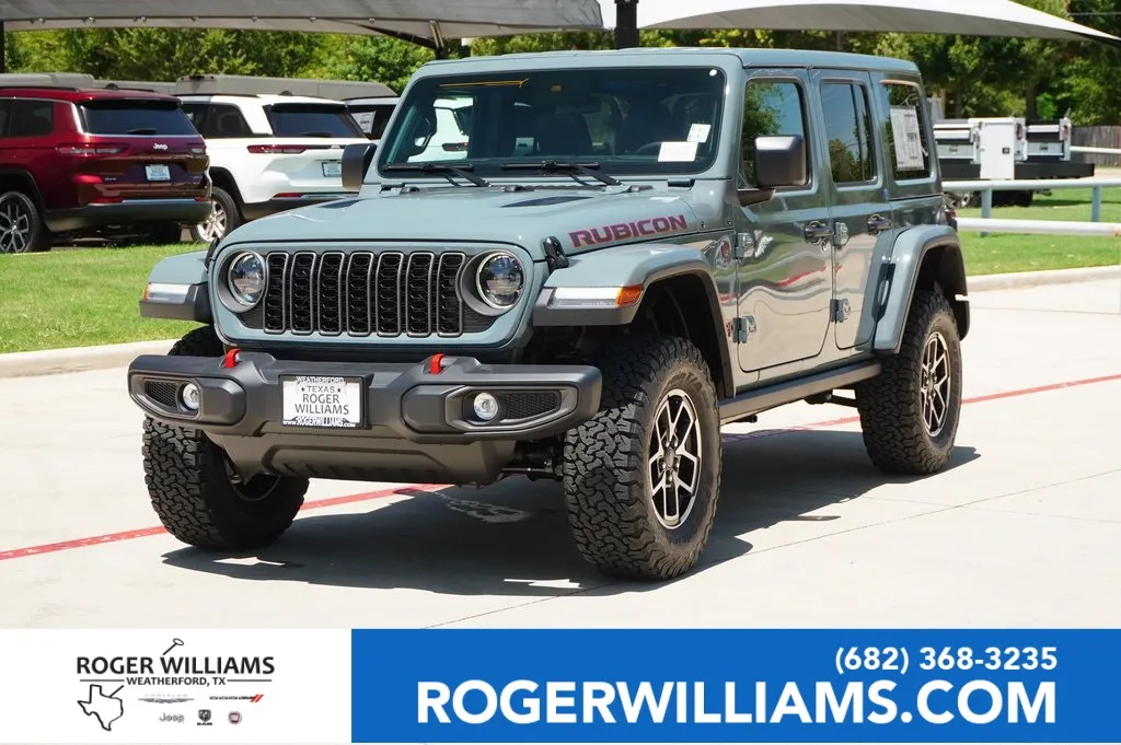 Gray 2025 Jeep Wrangler Rubicon for sale in Weatherford, TX