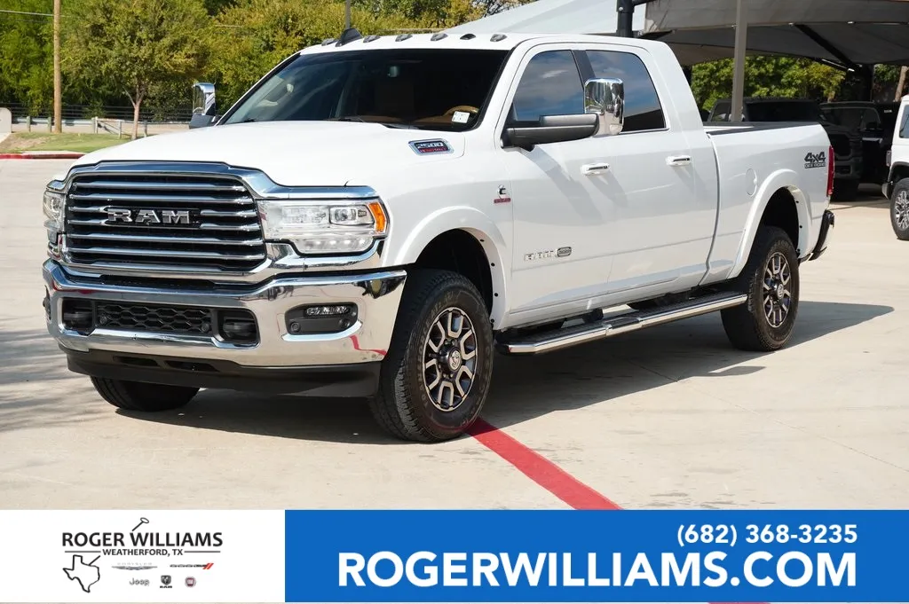 White 2022 Ram 2500 Longhorn for sale in Weatherford, TX