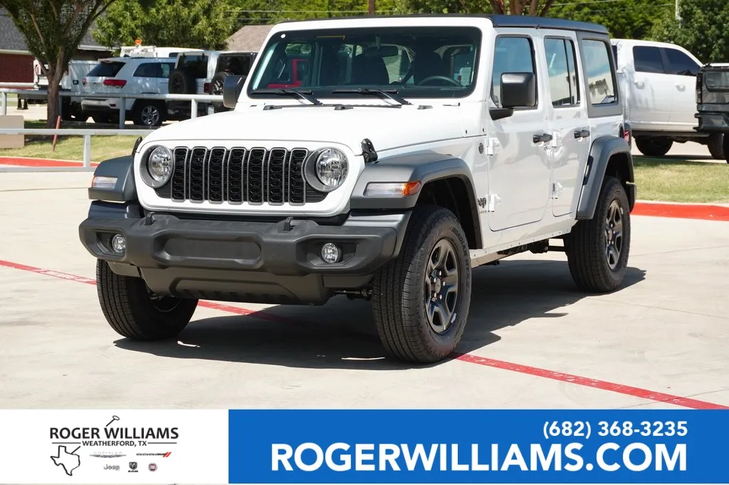 White 2025 Jeep Wrangler Sport for sale in Weatherford, TX