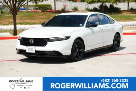 White 2023 Honda Accord Hybrid Sport-L for sale in Weatherford, TX