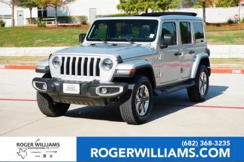 Silver 2022 Jeep Wrangler Unlimited Sahara for sale in Weatherford, TX