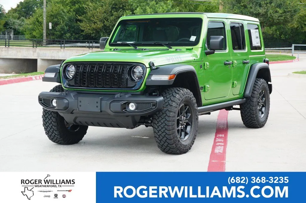 Green 2025 Jeep Wrangler Willys for sale in Weatherford, TX