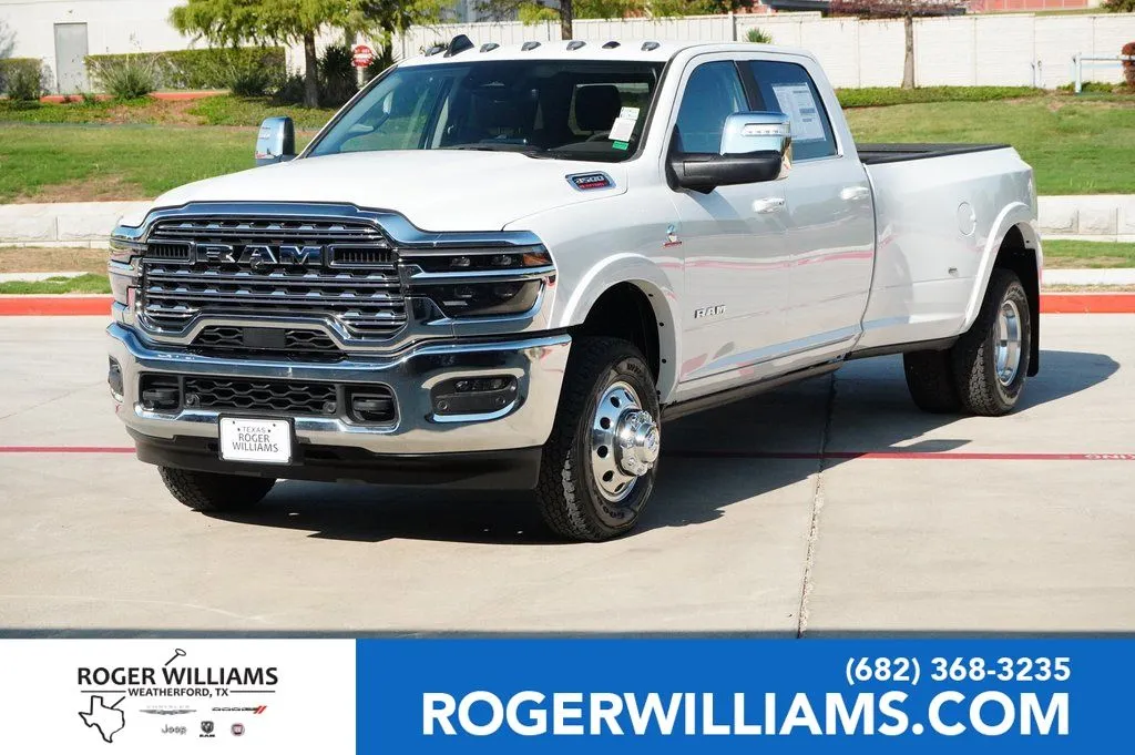 White 2026 Ram 3500 Longhorn for sale in Weatherford, TX