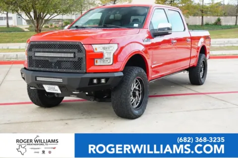 Red 2016 Ford F-150 Lariat for sale in Weatherford, TX