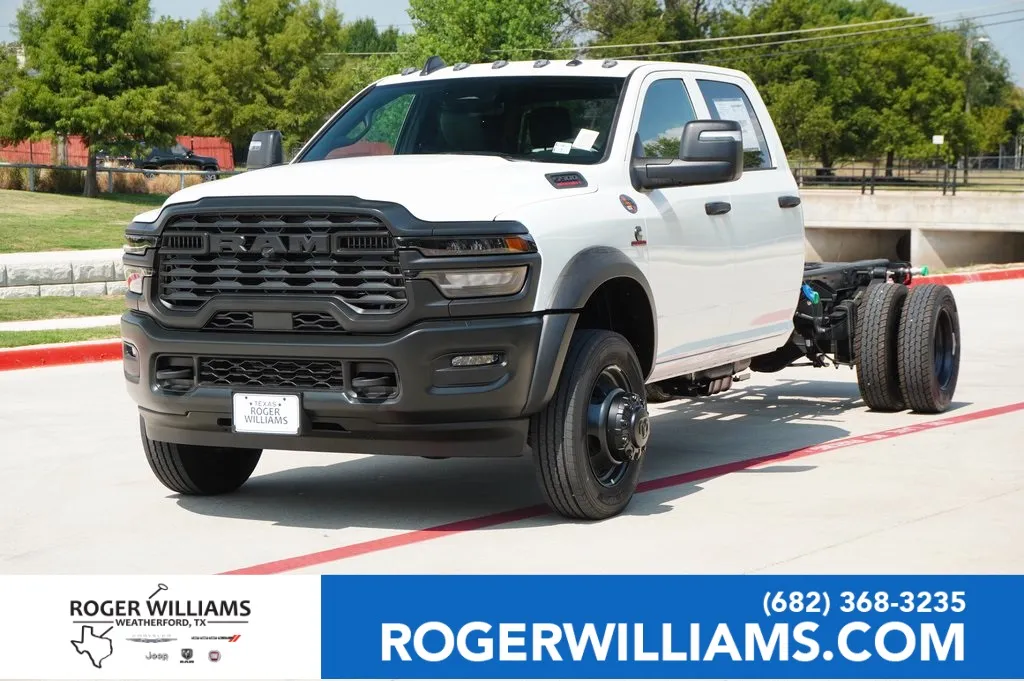White 2026 Ram 5500 Chassis Cab Tradesman for sale in Weatherford, TX
