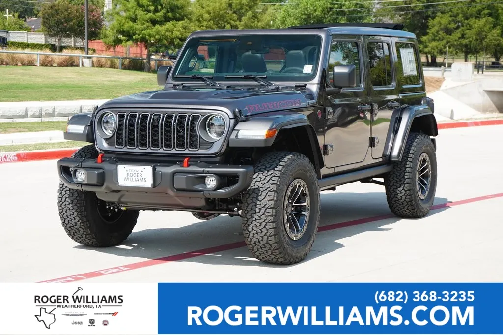 Gray 2025 Jeep Wrangler Rubicon X for sale in Weatherford, TX