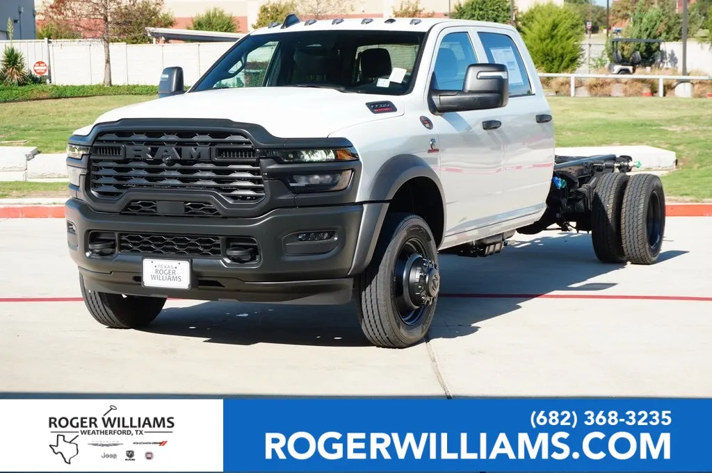 White 2026 Ram 5500 Chassis Cab Tradesman for sale in Weatherford, TX
