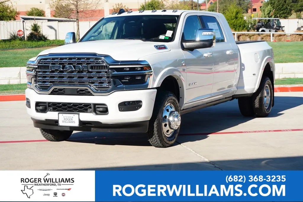 White 2026 Ram 3500 Longhorn for sale in Weatherford, TX