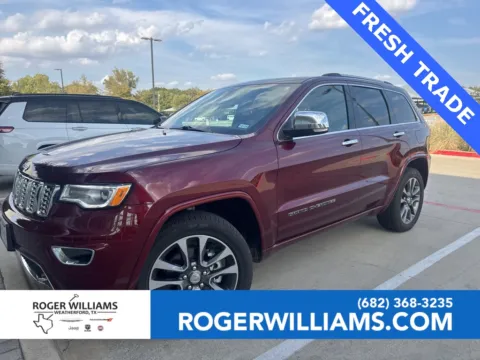 Red 2018 Jeep Grand Cherokee Overland for sale in Weatherford, TX