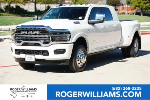 White 2025 Ram 3500 Longhorn for sale in Weatherford, TX