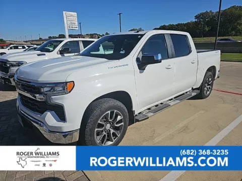 White 2022 Chevrolet Silverado 1500 LT for sale in Weatherford, TX