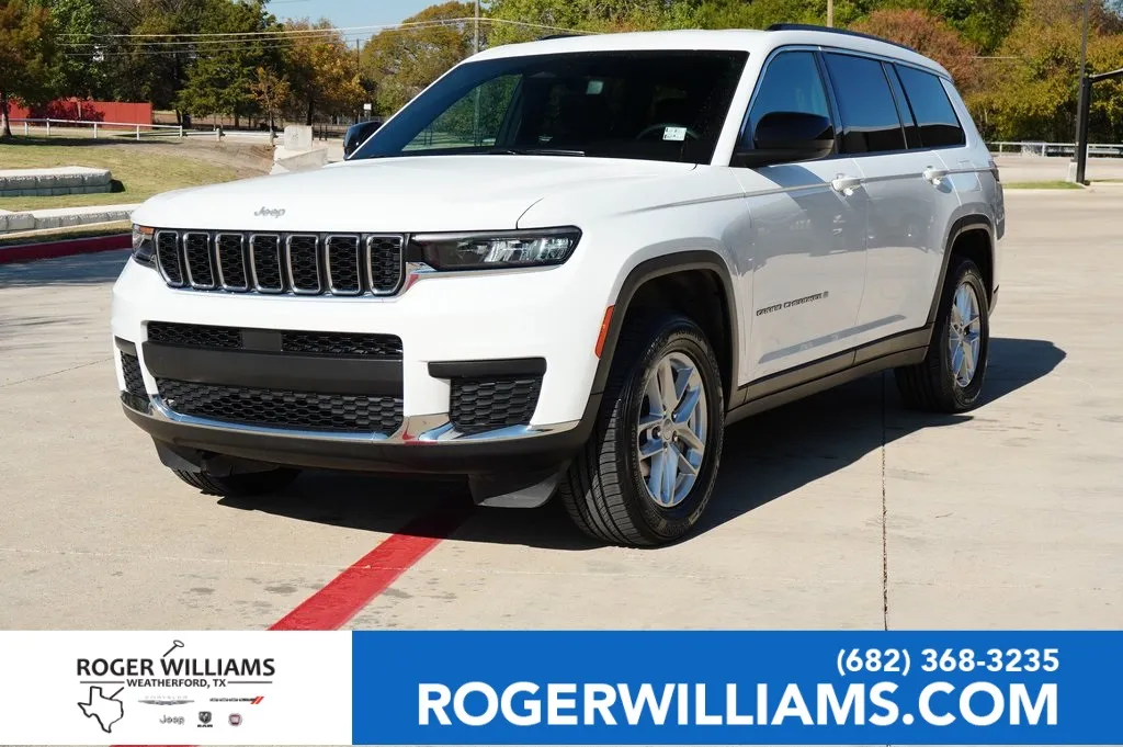 White 2024 Jeep Grand Cherokee L Laredo for sale in Weatherford, TX