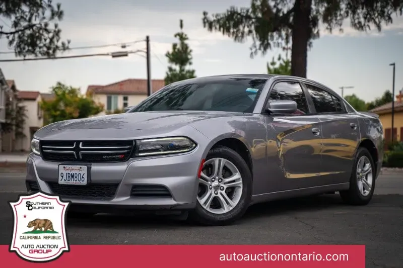 Blue 2015 Dodge Charger SE for sale in Ontario, CA