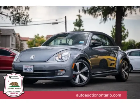 Black 2013 Volkswagen Beetle Convertible Turbo PZEV for sale in Ontario, CA