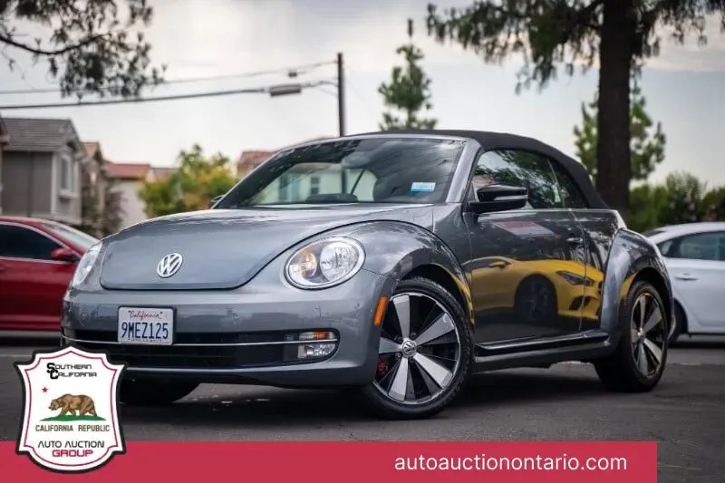 Black 2013 Volkswagen Beetle Convertible Turbo PZEV for sale in Ontario, CA