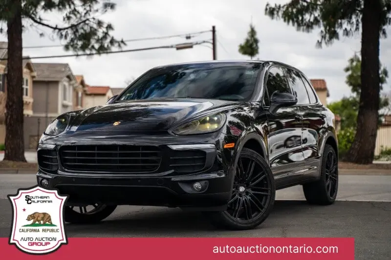 Gray 2018 Porsche Cayenne Platinum Edition for sale in Ontario, CA