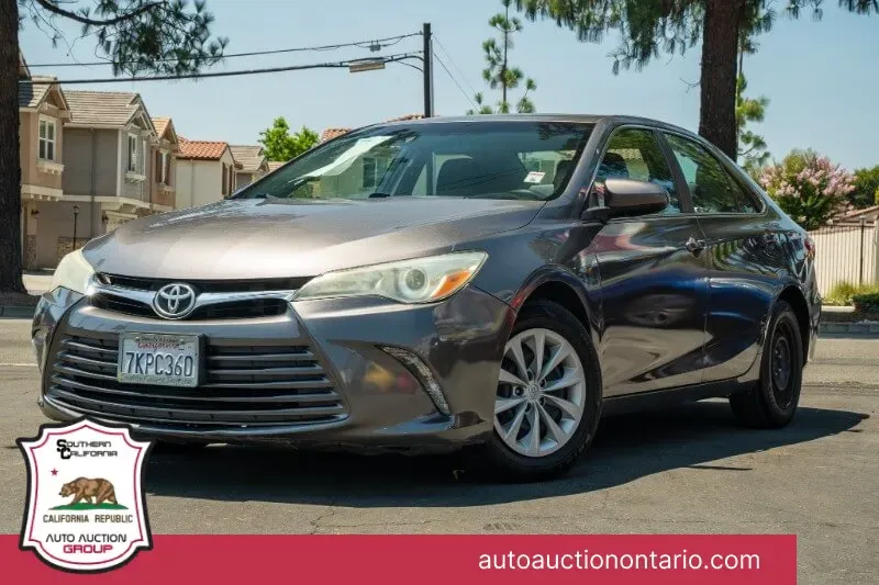 Black 2015 Toyota Camry LE for sale in Ontario, CA