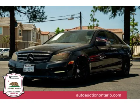 White 2012 Mercedes-Benz C-Class C 250 Sport for sale in Ontario, CA