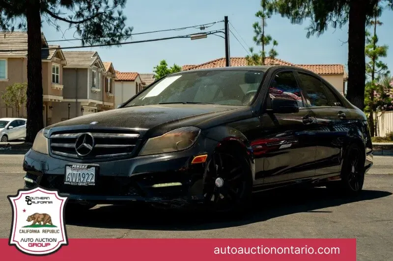 White 2012 Mercedes-Benz C-Class C 250 Sport for sale in Ontario, CA