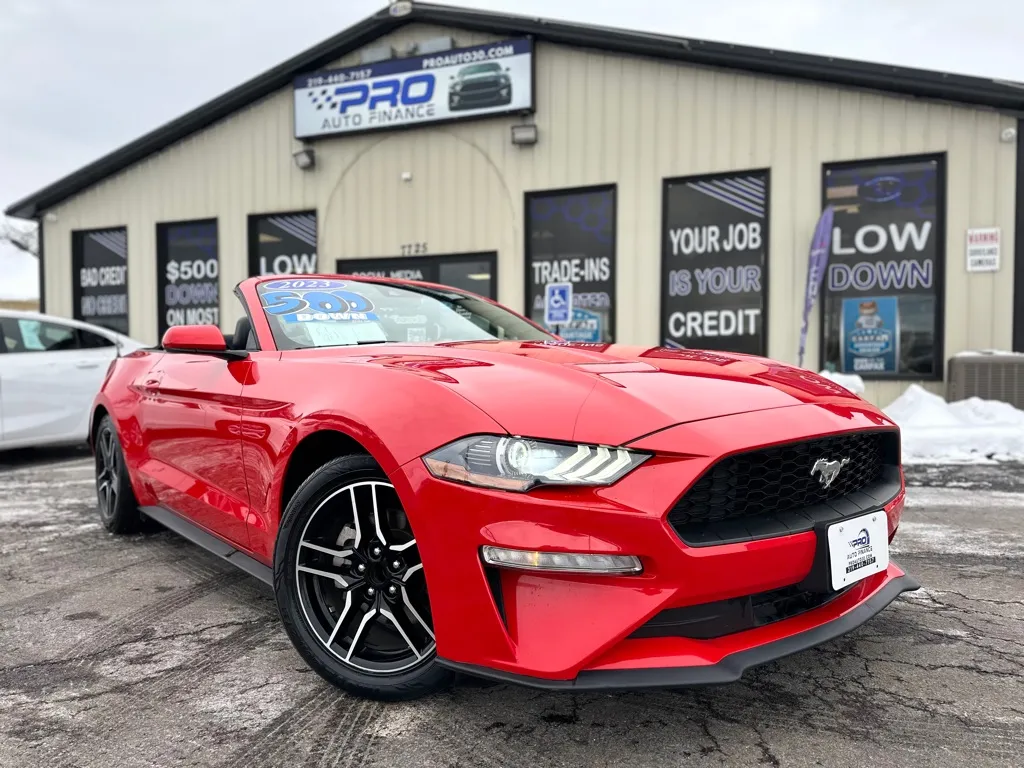 Red 2023 FORD MUSTANG ECOBOOST PREMIUM for sale in Crown Point, IN