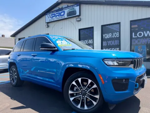 Blue 2023 JEEP GRAND CHEROKEE OVERLAND 4XE for sale in Crown Point, IN